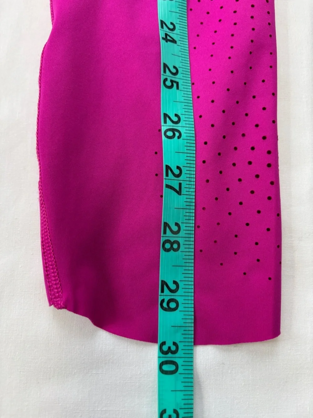 ๐ Athleta Small Fuchsia Leggings Stretch Ankle Athletic ๐ - Picture 8 of 12